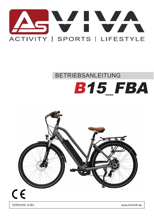 City E-Bike B15 – 28 Zoll – Grau