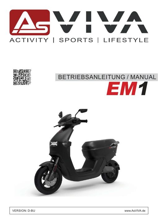 Elektro-Motorroller EM1 Bedienungsanleitung