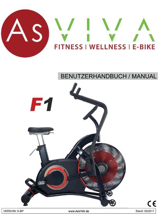 Air Bike Semi-Profi Heimtrainer F1