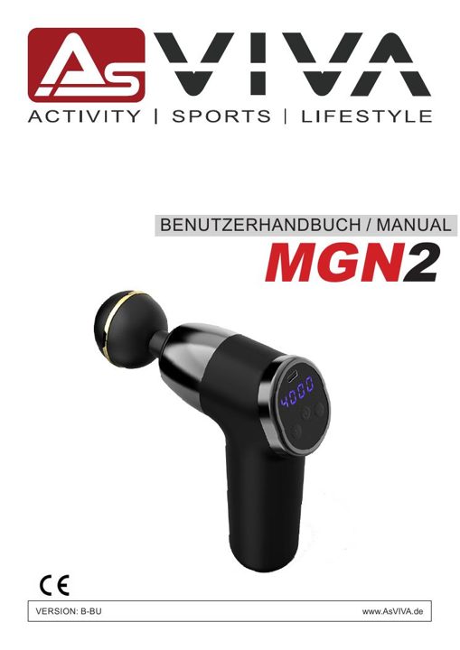 Massagepistole MGN2 - Schwarz Bedienungsanleitung