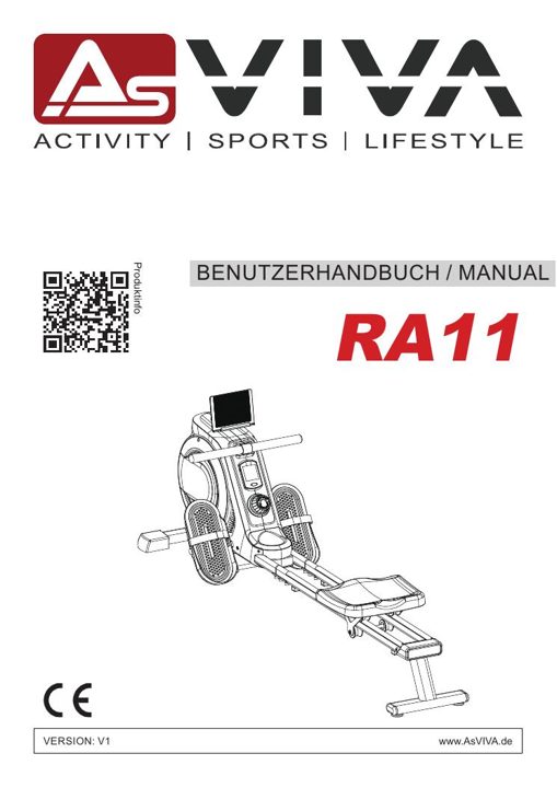 Rudergerät RA11 Magnetic Bedienungsanleitung