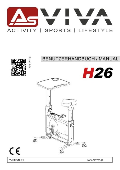 Desk-Bike & Heimtrainer H26 Bedienungsanleitung