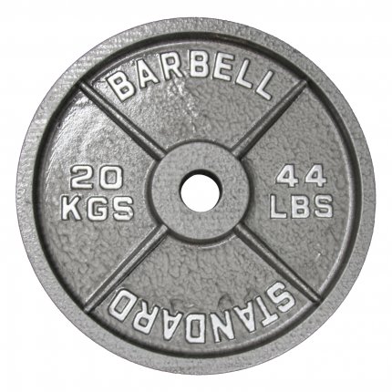 Hantelscheibe 20 kg Gusseisen 50 mm AsVIVA Barbell HS4_5_20
