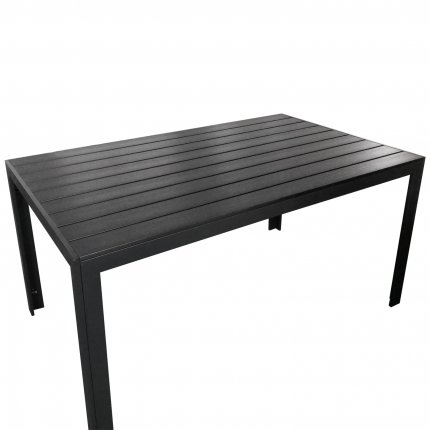 (B-Ware) Gartentisch für Gartenmöbel RedNeck "Dining exclusive“ Aluminum schwarz
