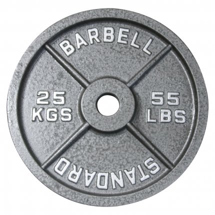 Hantelscheibe 25 kg Gusseisen 50 mm AsVIVA Barbell HS4_5_25