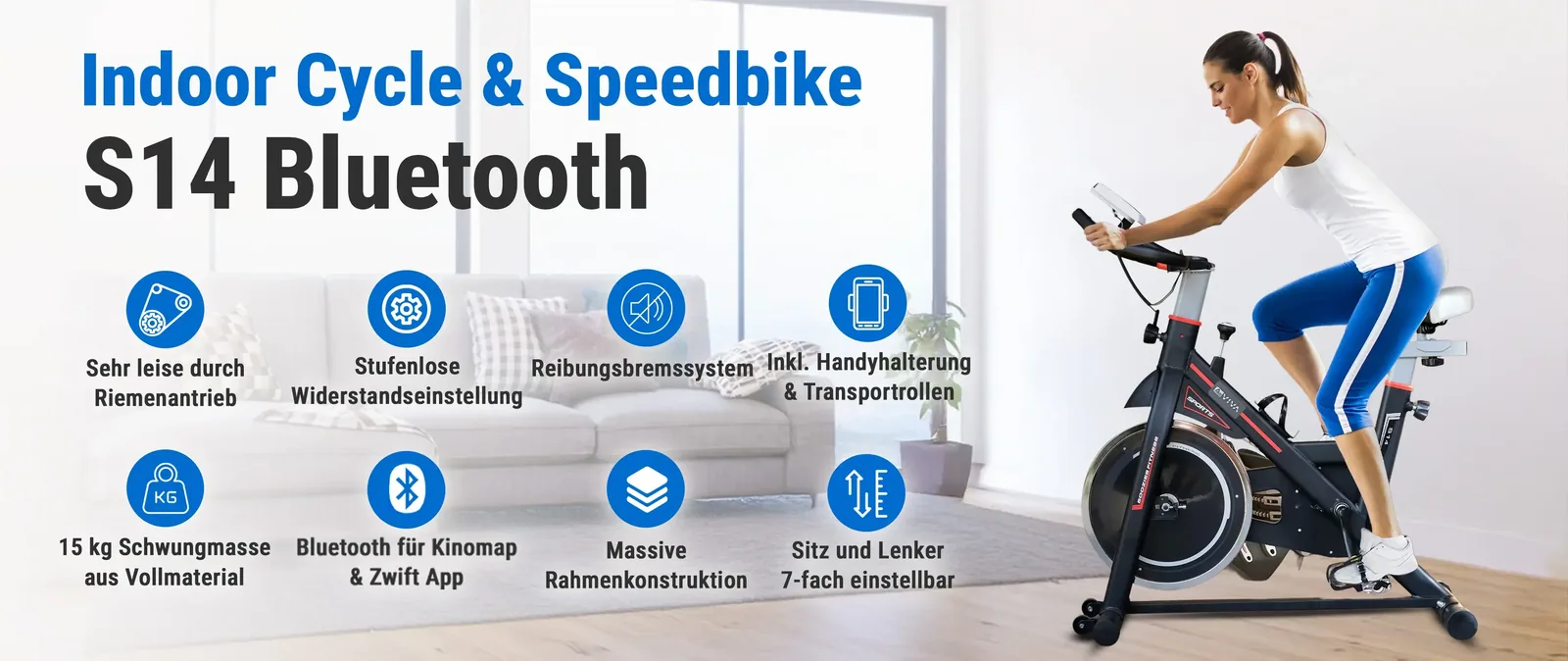 AsVIVA S14 Indoor Cycle & Speedbike – Übersicht