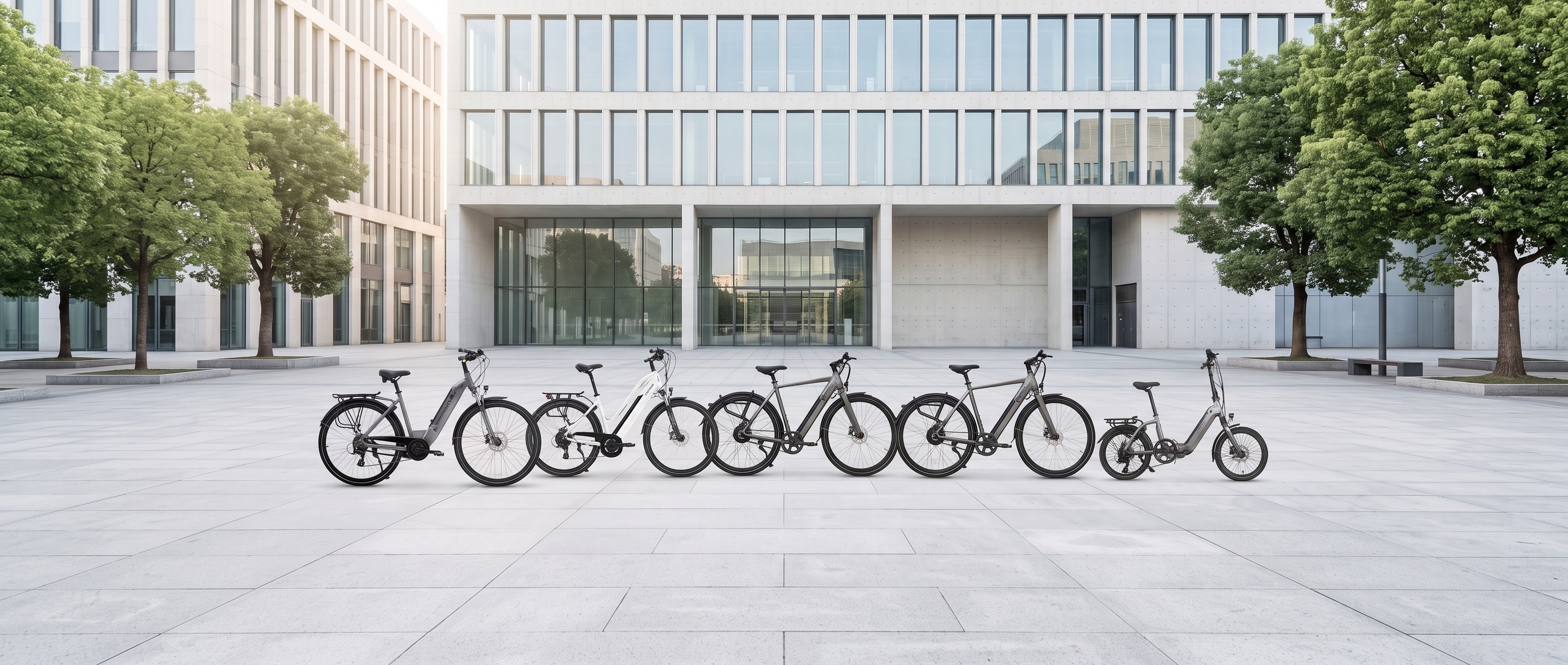 E-Bikes B14, B15, BC1B, BC1C und B13 im Vergleich