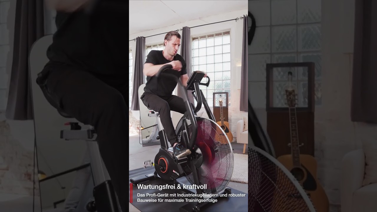 AsVIVA F1 Air Bike Test – Profi Heimtrainer mit Luftwiderstand für intensives Cardio