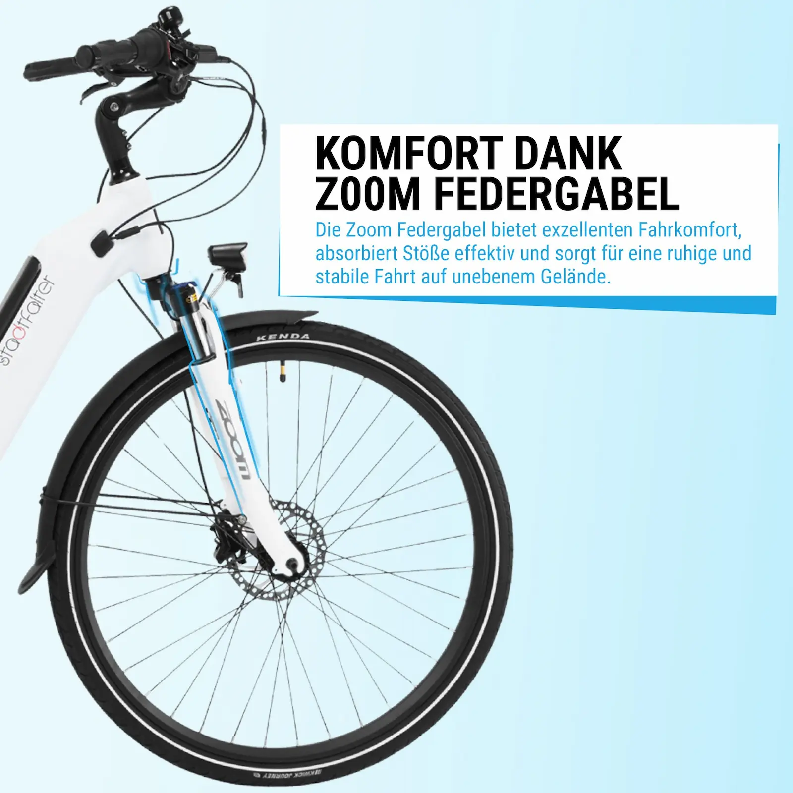 Komfortable ZOOM Federgabel