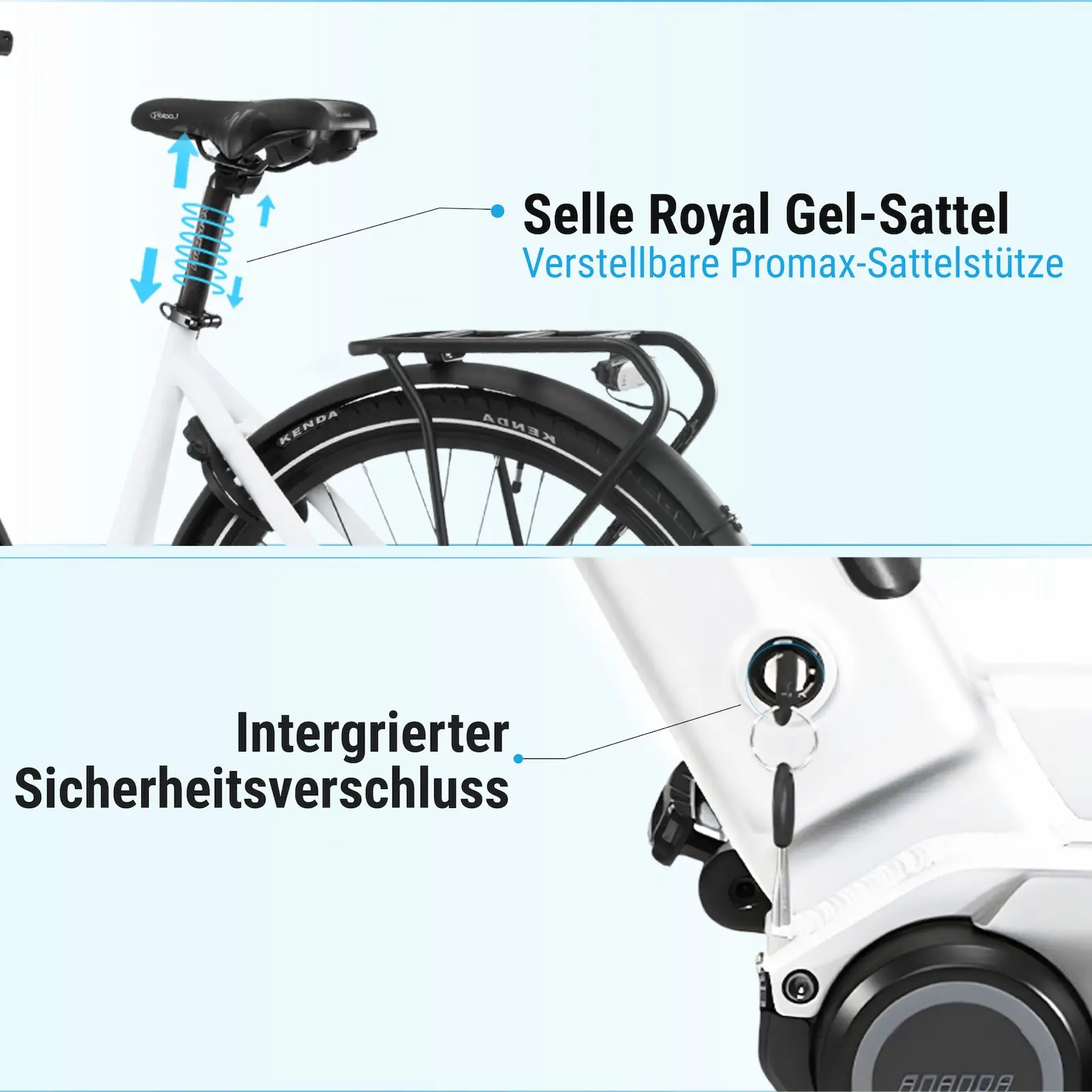 Gepolsterter Selle Royal Komfort-Gelsattel
