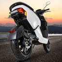 AsVIVA Elektro-Motorroller EM1 weiß - Produktansicht