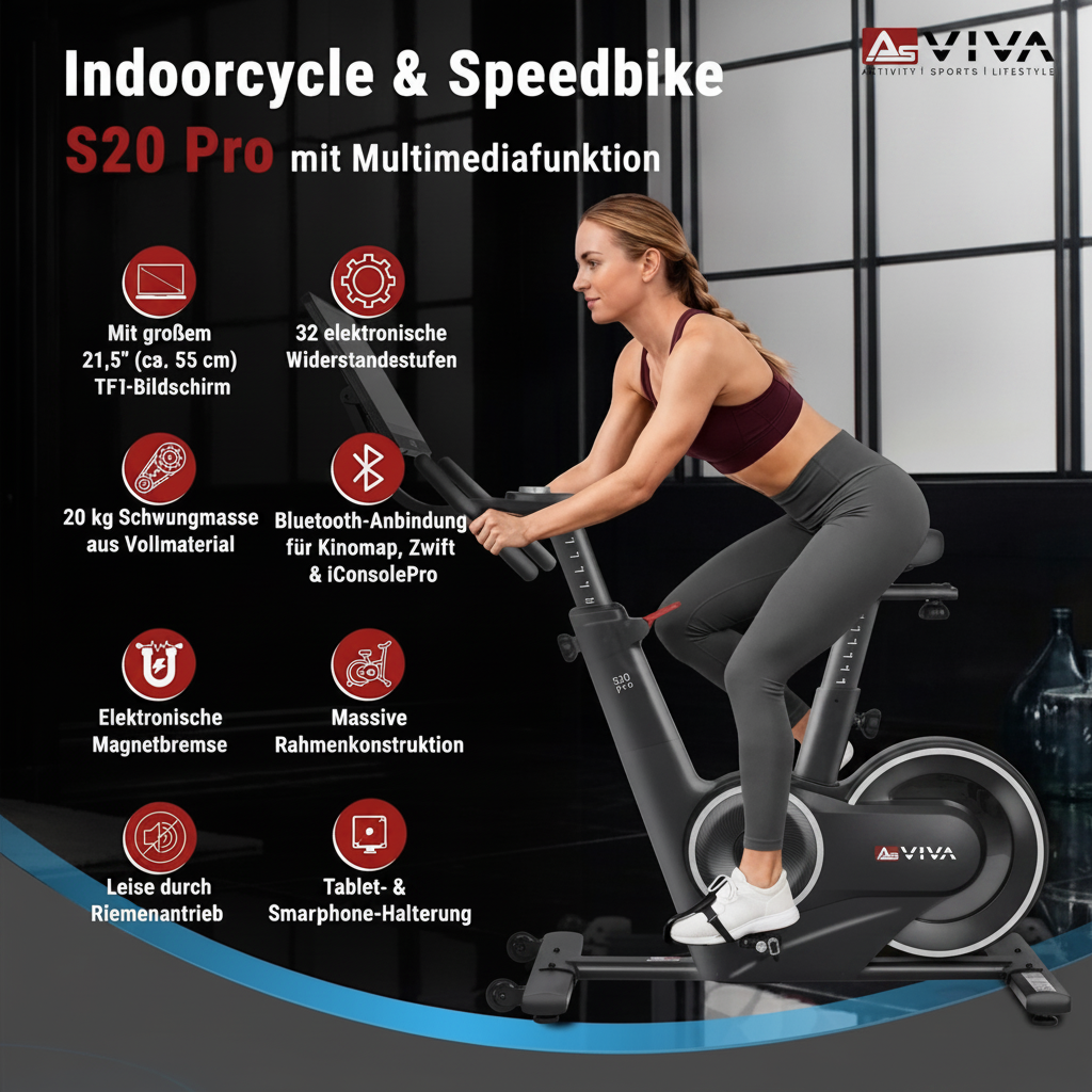 AsVIVA Speedbike Studio Pro S20 – Features