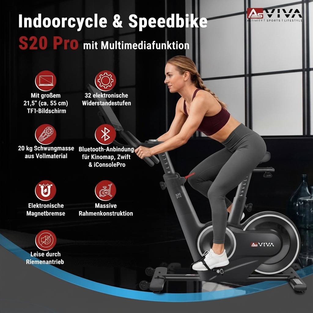 AsVIVA Speedbike Studio Pro S20 – Features