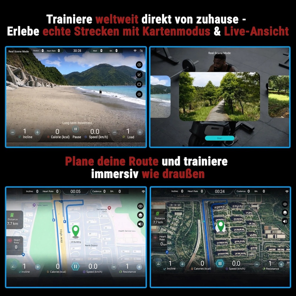 Speedbike Multimedia Studio Pro S20 – Indoor Cycle Interaktive Routenplanung