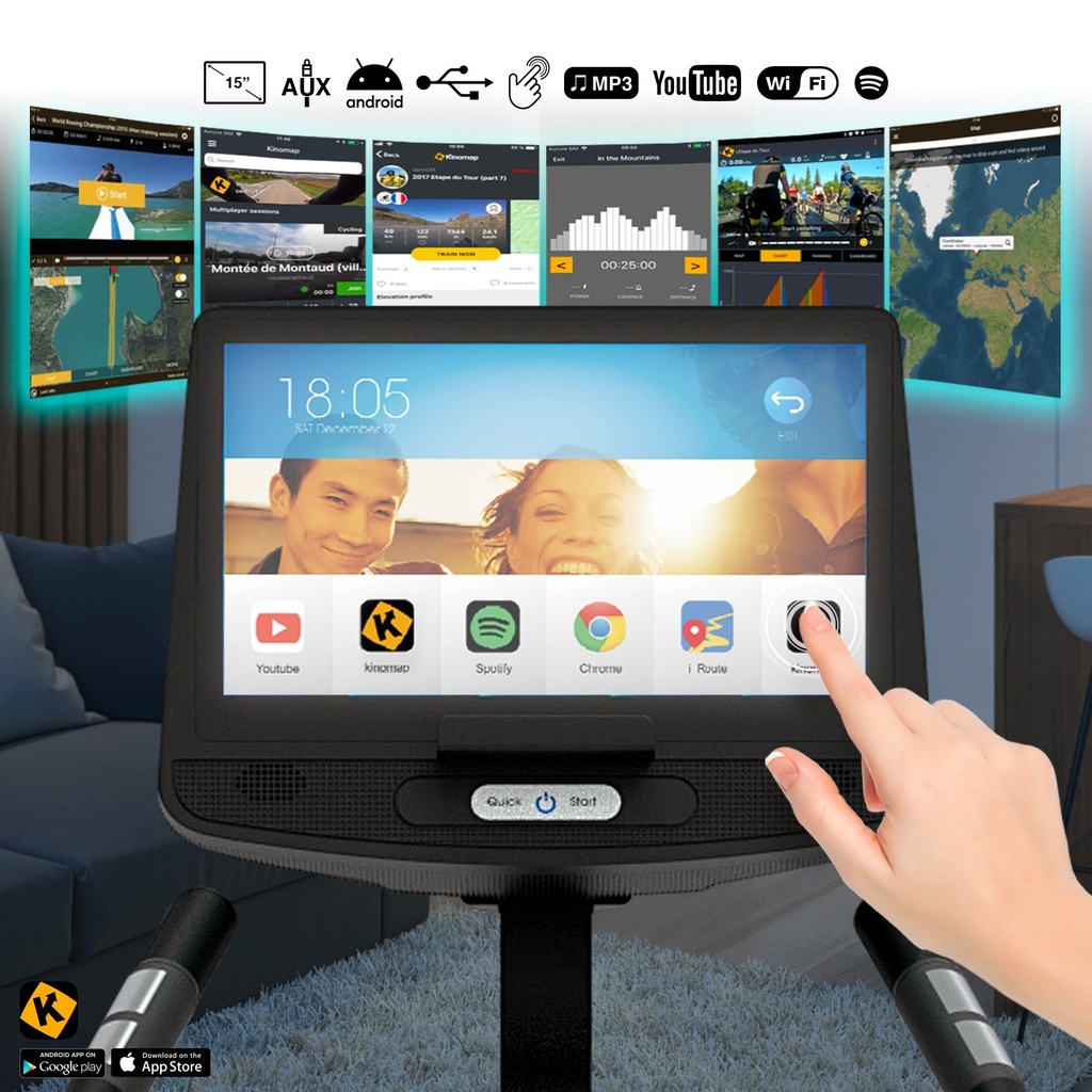 Ergometer Wi-Fi H21 Pro – Bordcomputer Display