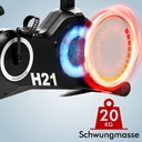 AsVIVA Ergometer Heimtrainer H21 Pro Wi-Fi – Schwungmasse magnetbremse