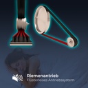 AsVIVA Ergometer Heimtrainer H21 Pro Wi-Fi – Leiser riemenantrieb