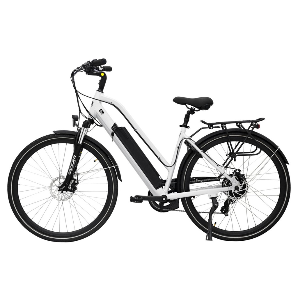 City E-Bike B15 – 28 Zoll – Grau/Weiß – Stadtfalter ws 36v