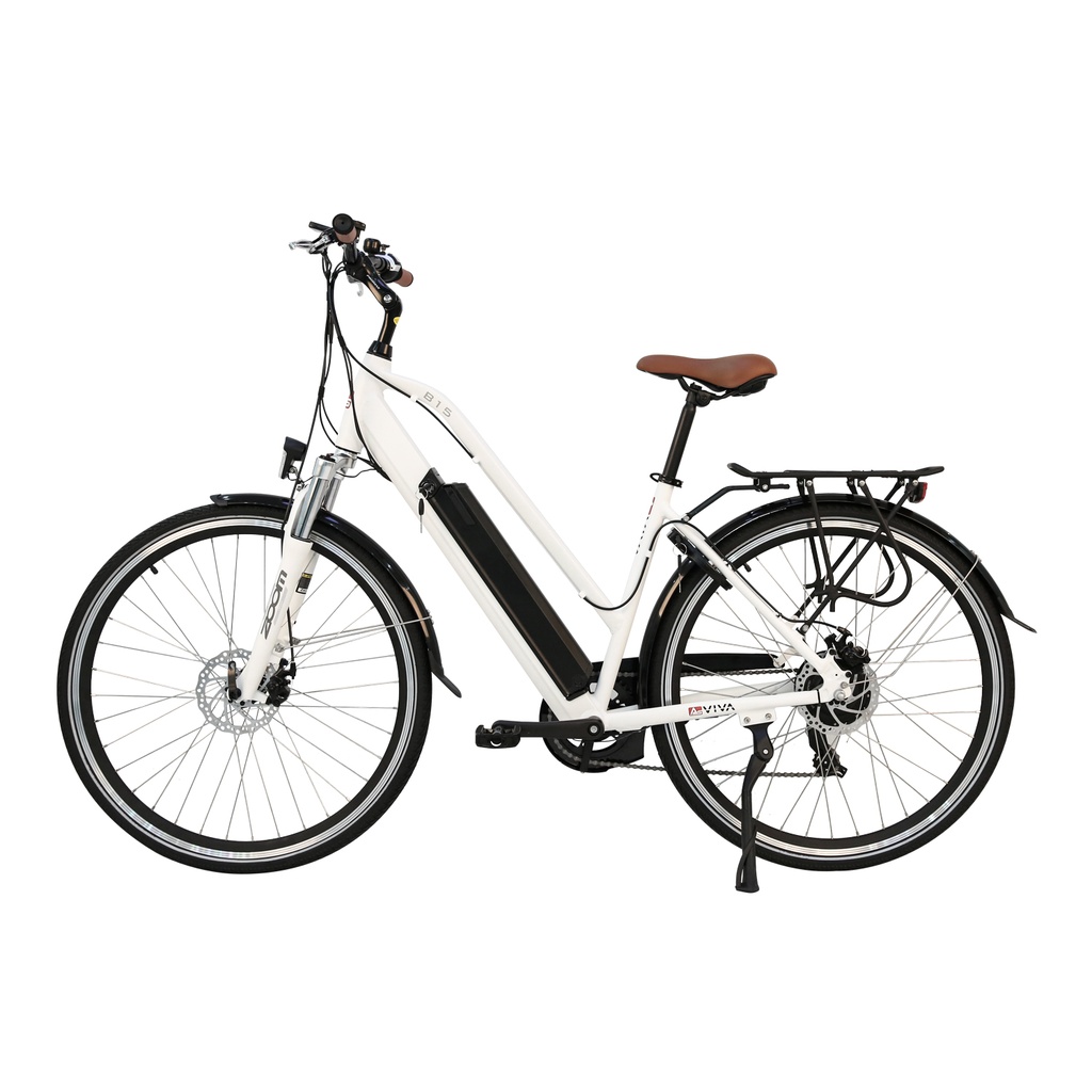 City E-Bike B15 – 28 Zoll – Grau/Weiß – Citybike d Trekkingrad