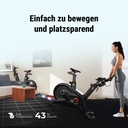 Integrierte Transportrollen des AsVIVA Speedbike Studio Pro S17 für einfaches Umstellen
