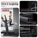 Robuste Konstruktion und stabiler Rahmen des AsVIVA Laufbands T30 Pro Max Climb Marathon