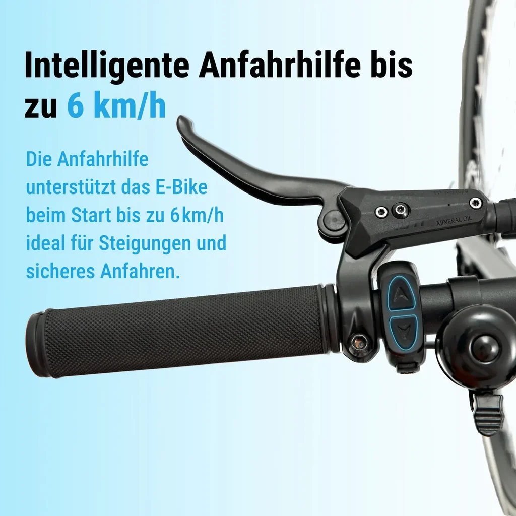 AsVIVA E-Bike BC1B – 28" Urban Citybike – Anfahrhilfe