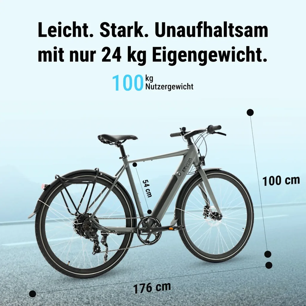 AsVIVA E-Bike BC1B – 28" Urban Citybike – Ansicht 10