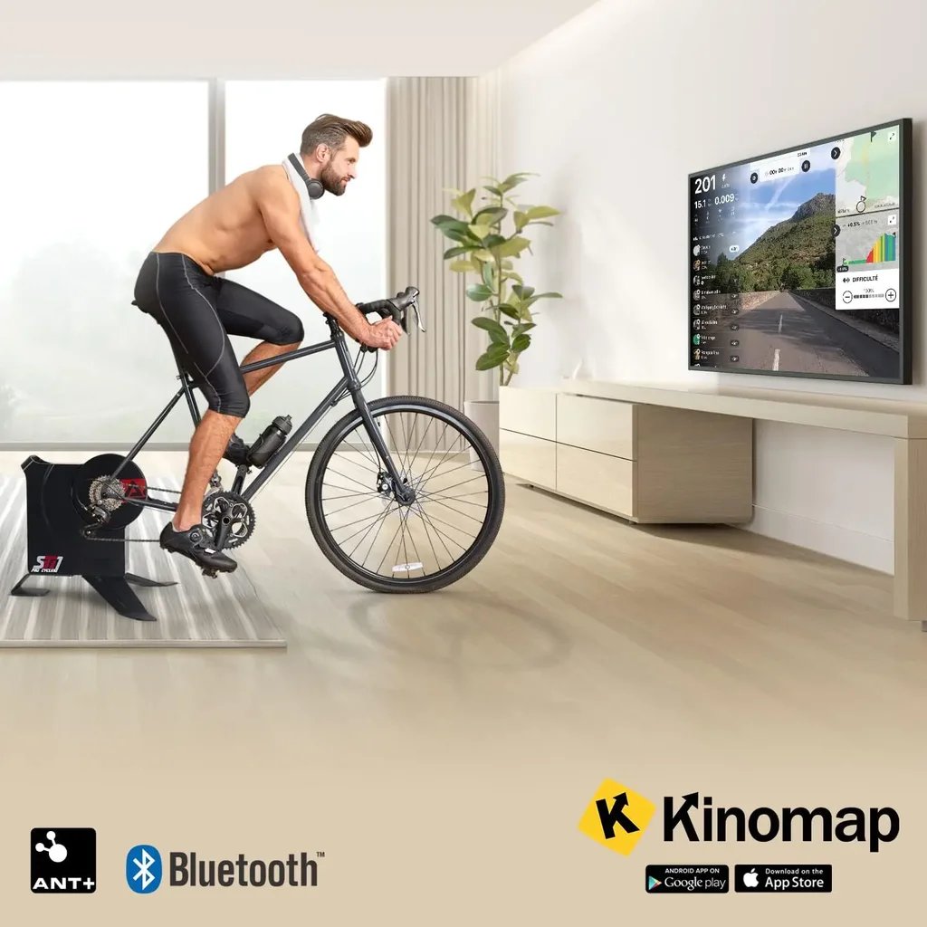 Rollentrainer Smart SBT1 – Fahrrad Heimtrainer App Entertainment