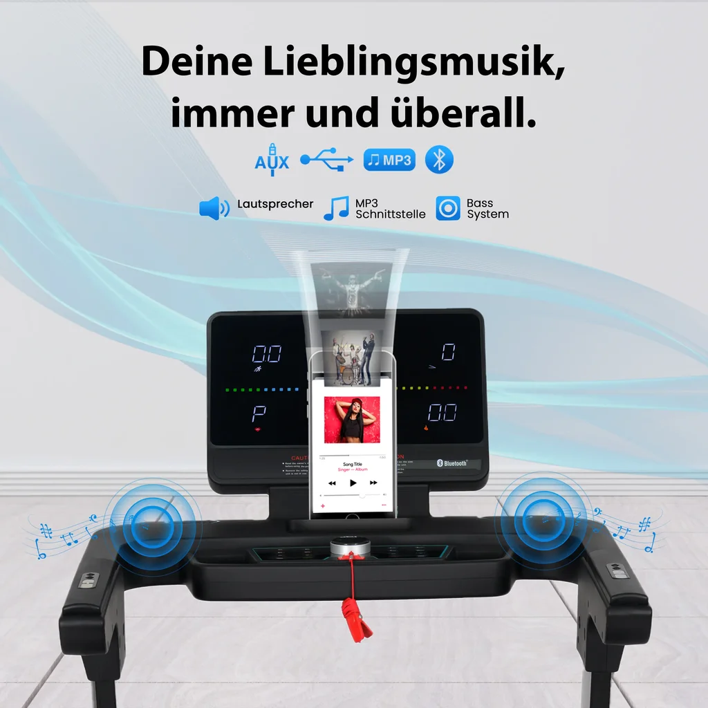 Laufband Smart Run T16 – Bluetooth Cardio Lautsprecher
