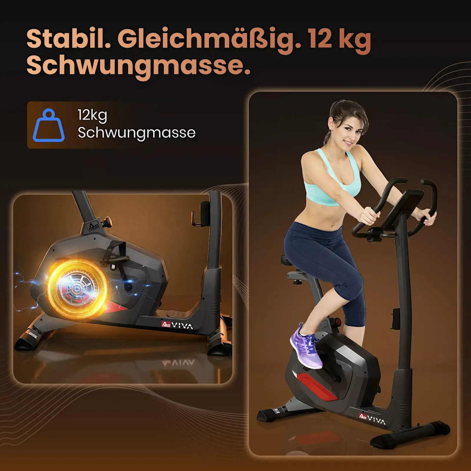 12 kg Schwungmasse für einen runden Lauf