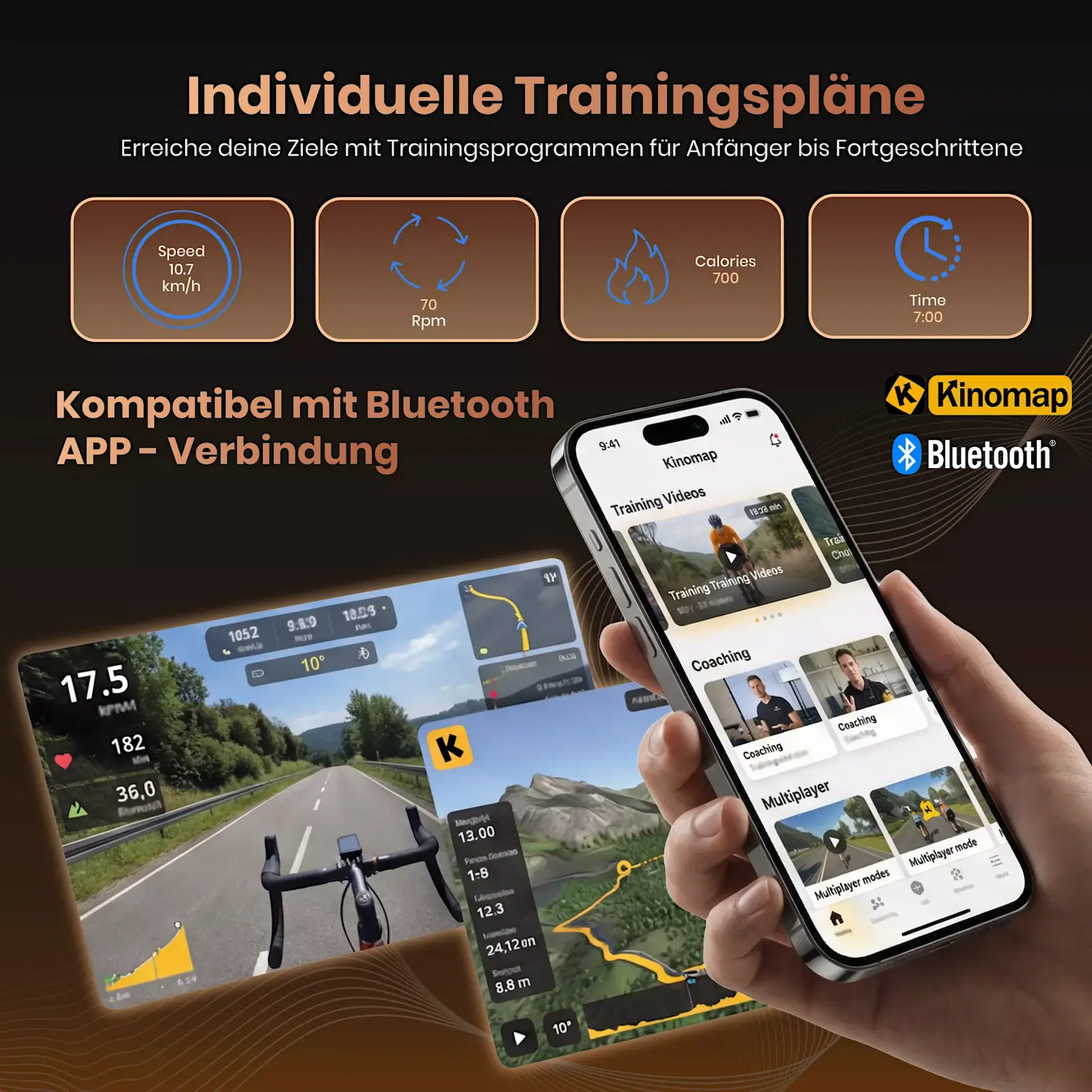 Training mit Kinomap & Zwift