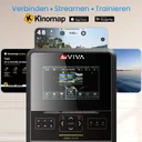 Bildschirm des AsVIVA Ergometers H25 Studio Pro zum Streamen von Apps und Trainingsinhalten