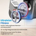 Riemenantrieb des AsVIVA Ergometers H25 Studio Pro für einen leisen und ruhigen Rundlauf