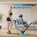 Transportrollen des AsVIVA Ergometers H25 Studio Pro für ein einfaches Umstellen des Heimtrainers