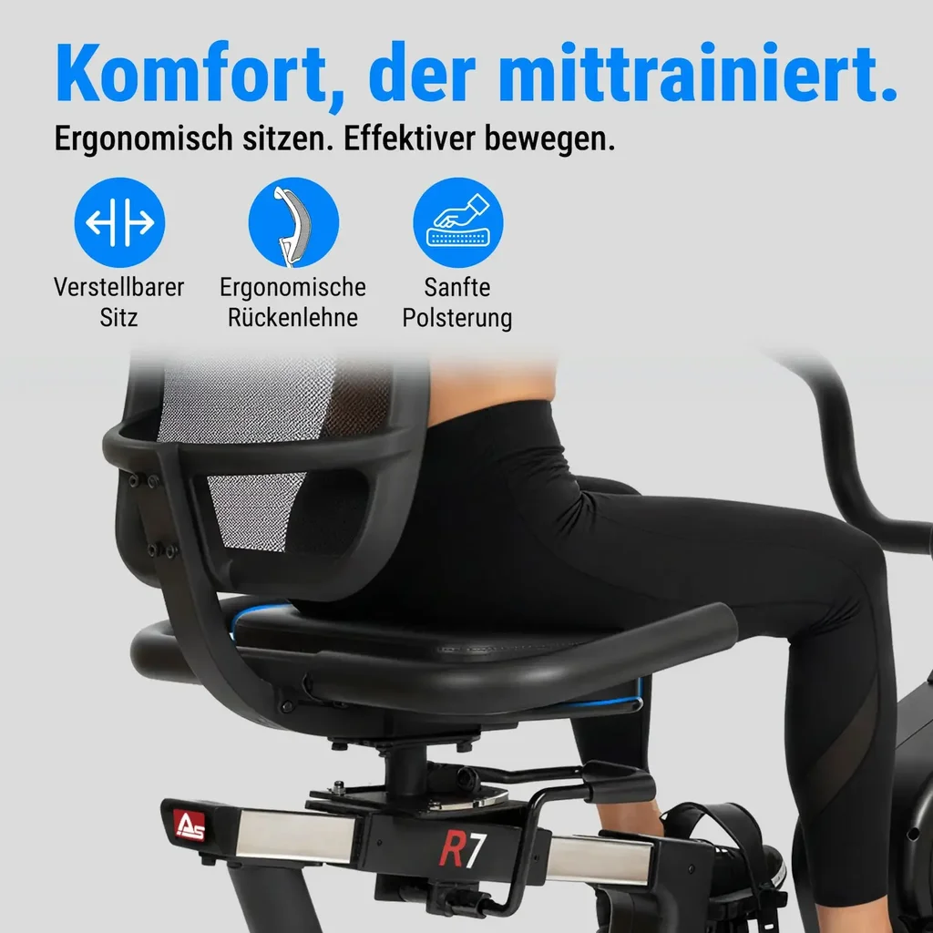 AsVIVA 2in1 Liegeergometer & Crossfit R7 – Ansicht 3