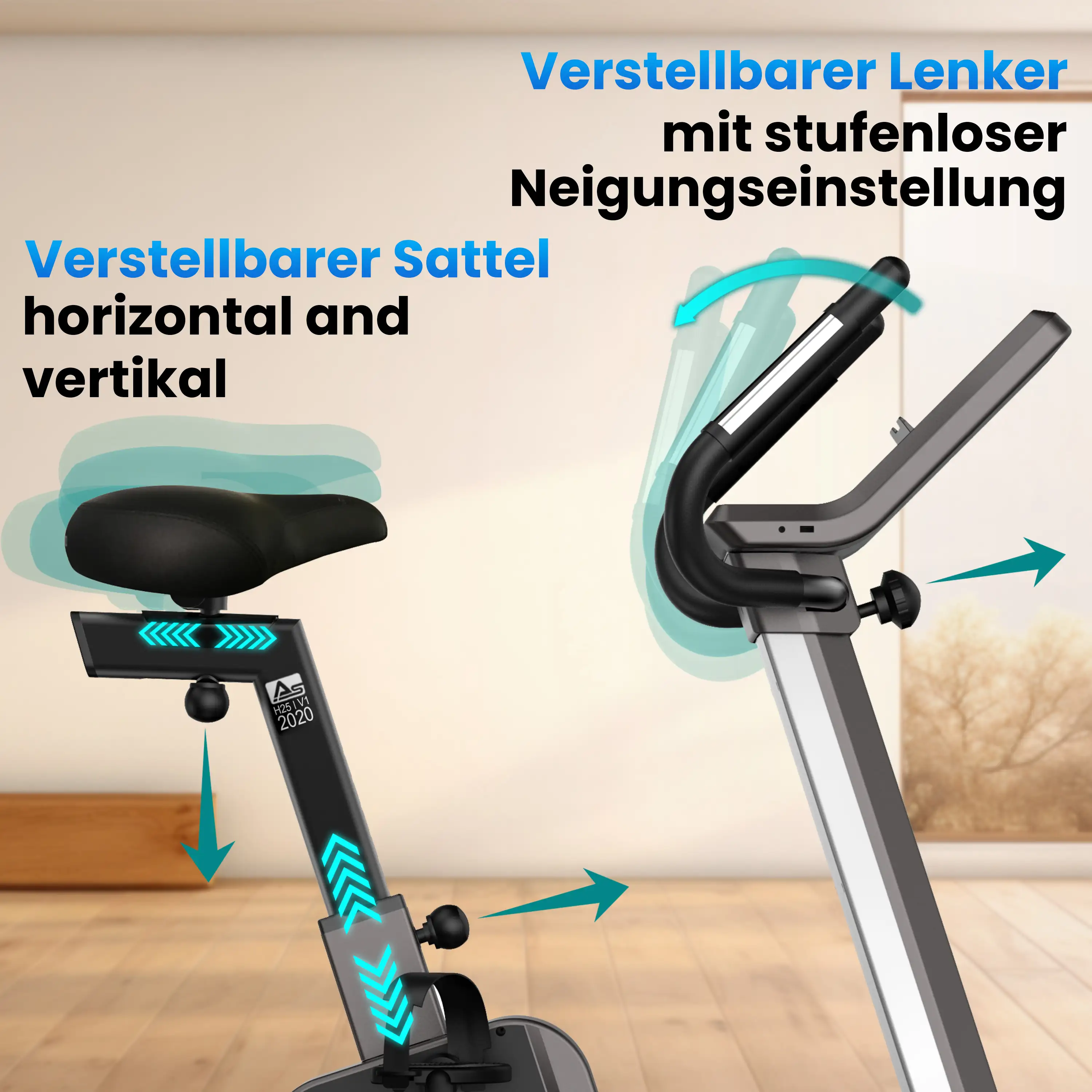 Verstellbarer Sattel & Lenker – passt sich dir an
