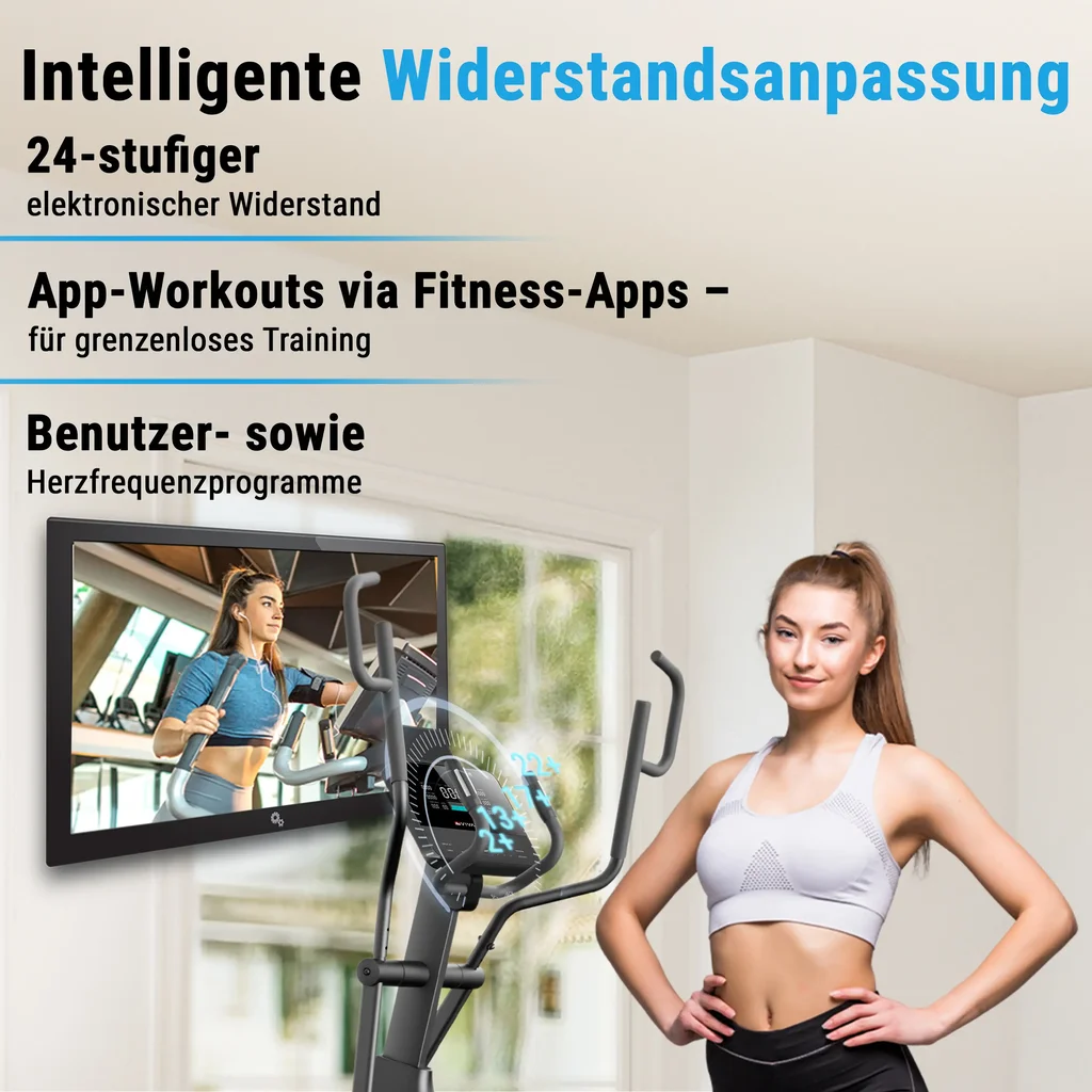 Crosstrainer Smart E4 Pro – Ellipsentrainer Fitnessprogramme