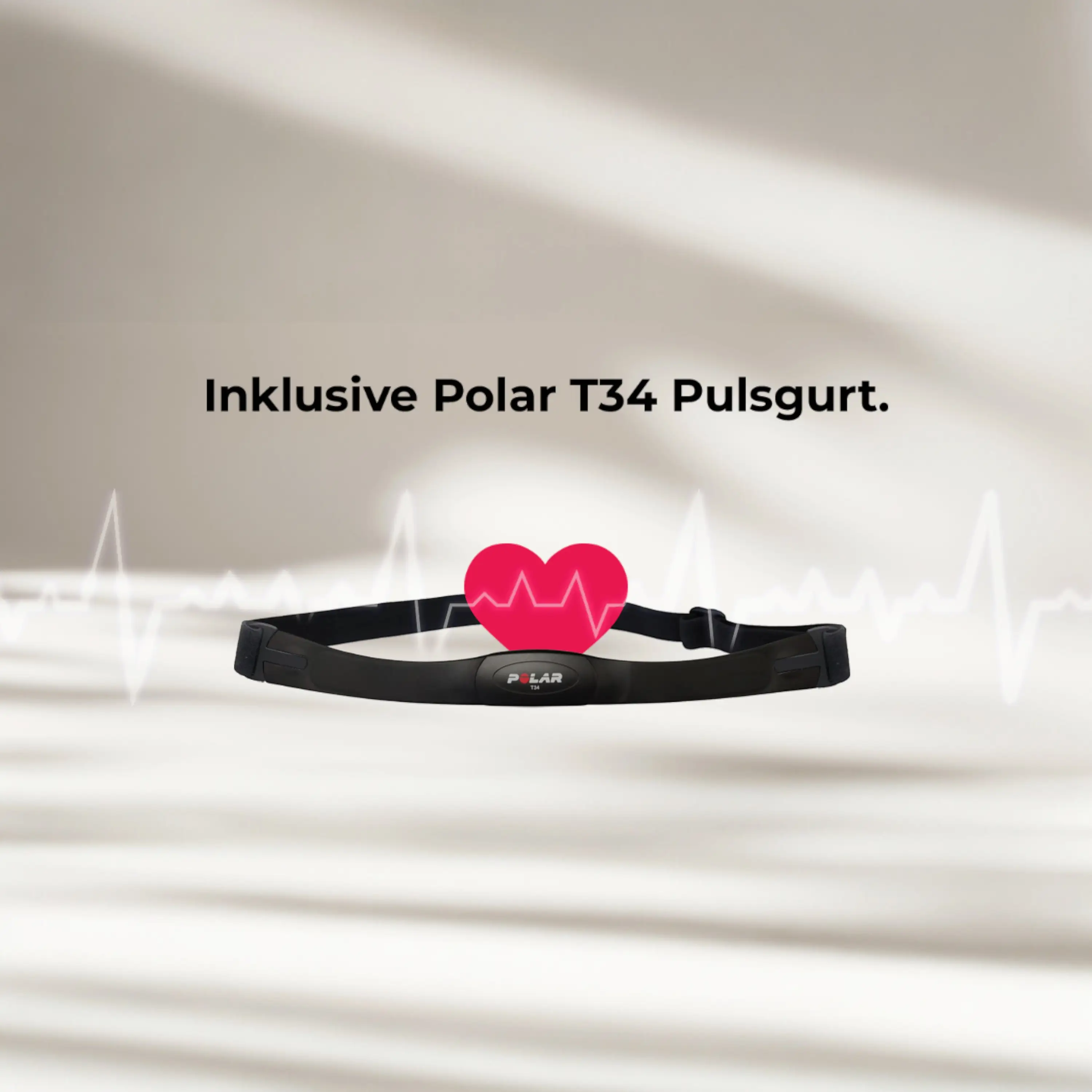 Inklusive Polar T34 Brustgurt