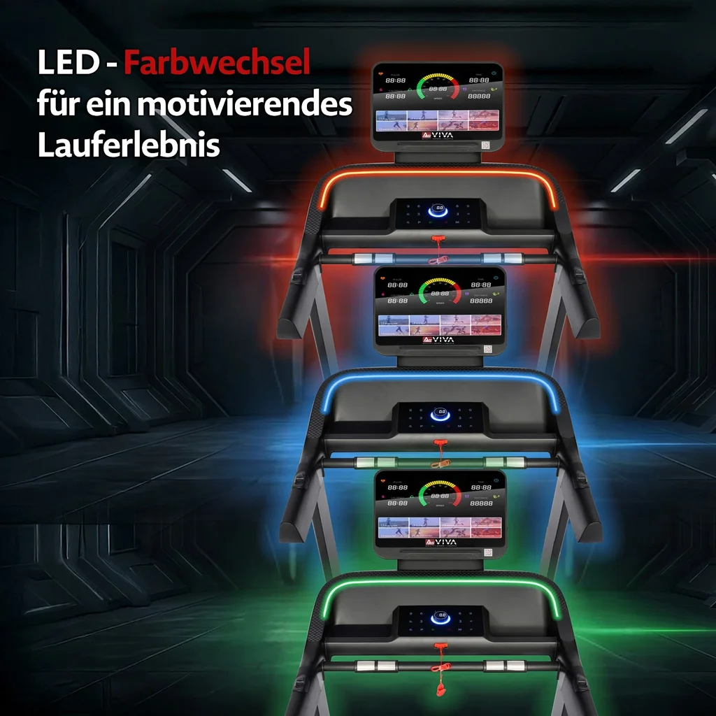 Laufband T20 Cardio Pro Runner – LED Lichter
