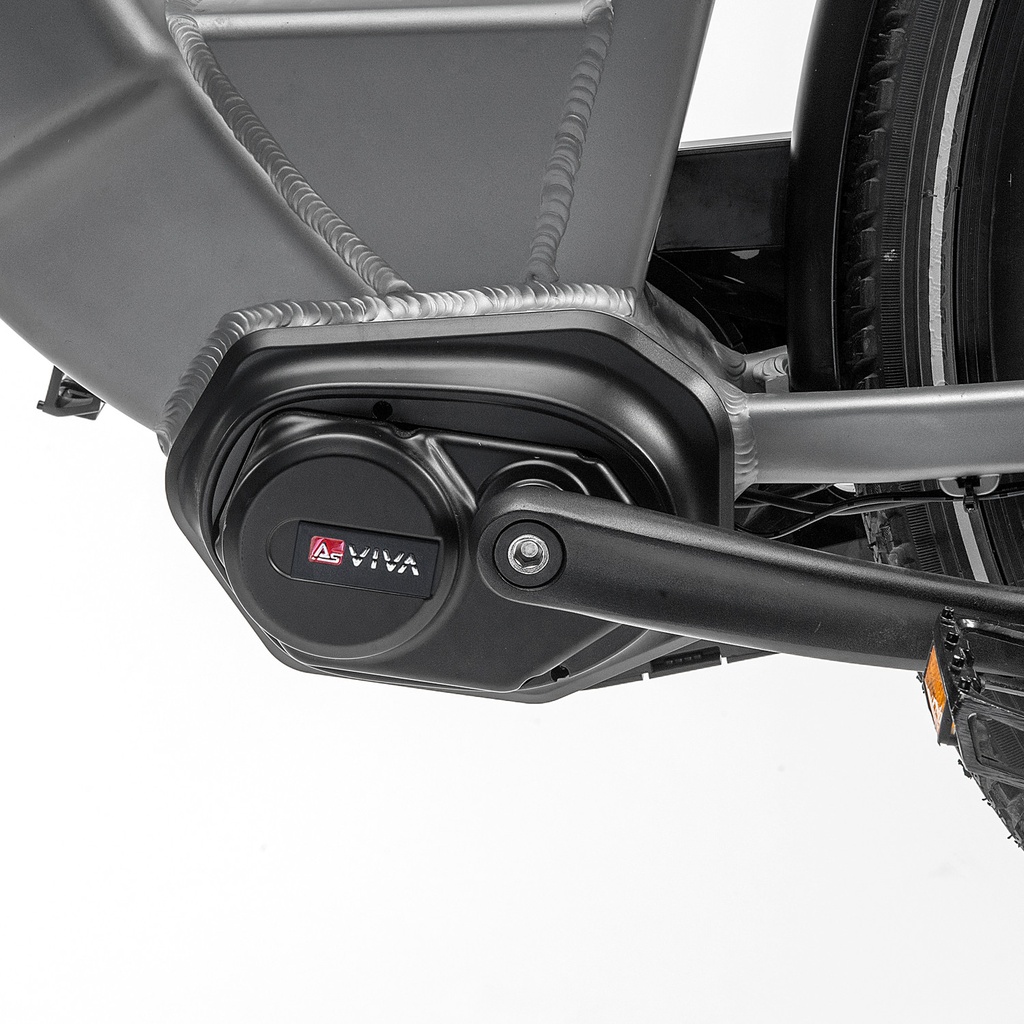 AsVIVA City E-Bike Stadtfalter B14 – Grau/Weiß – Ansicht 13