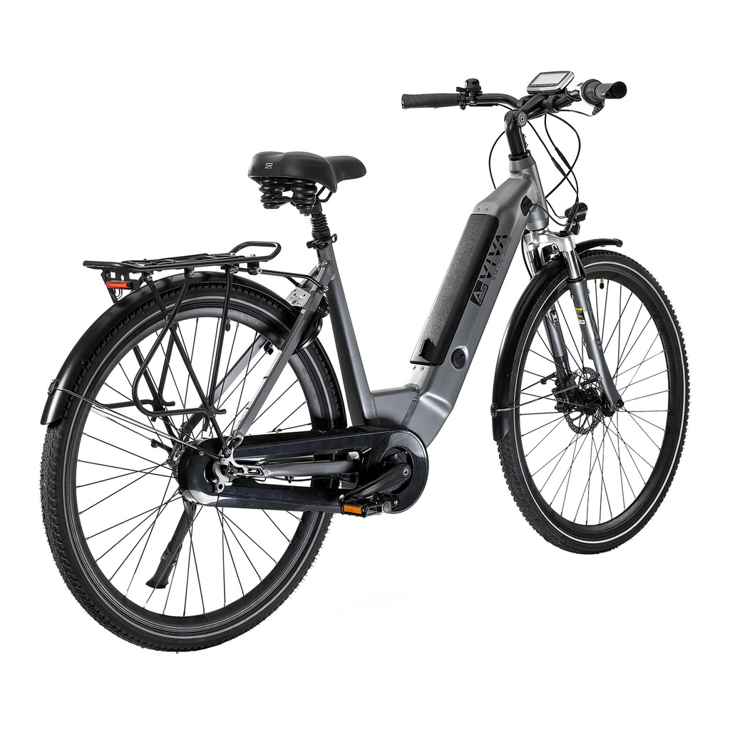 AsVIVA City E-Bike Stadtfalter B14 – Grau/Weiß – Ansicht 19