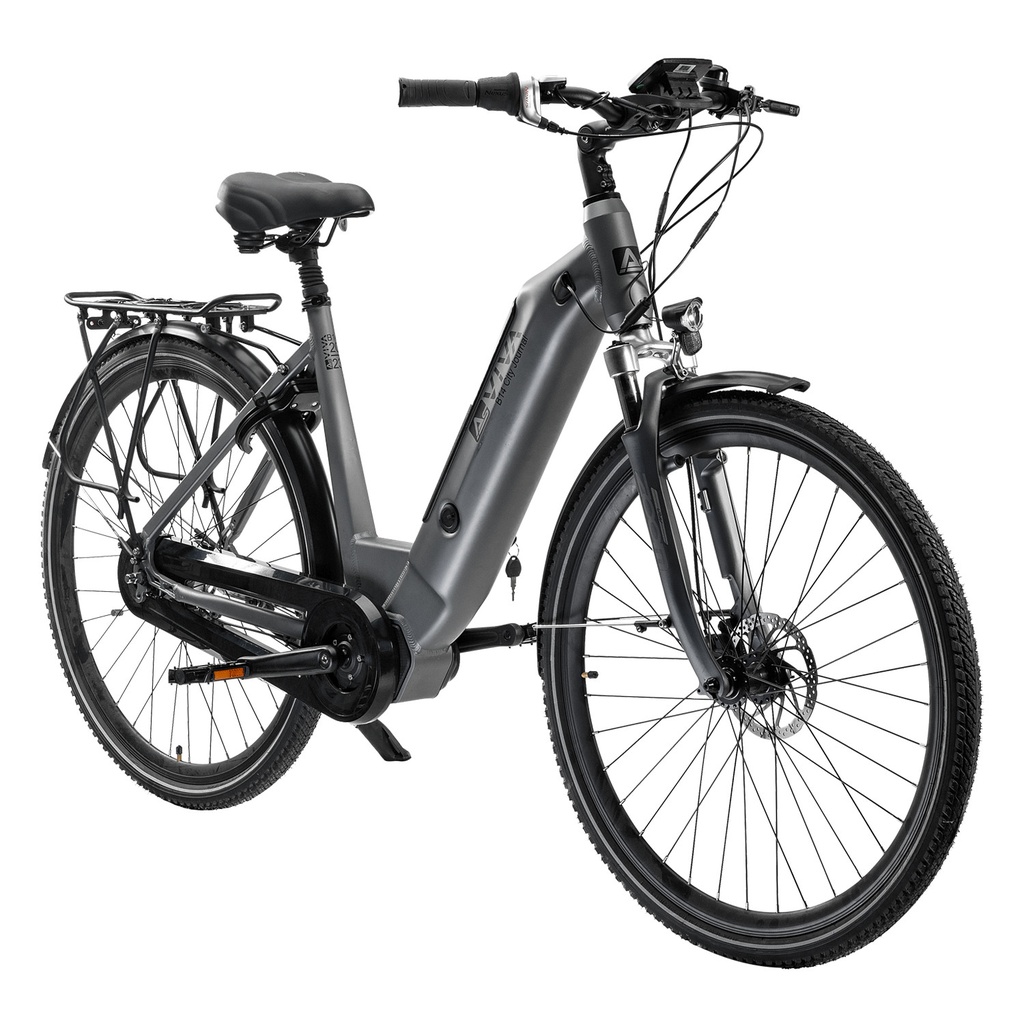 AsVIVA City E-Bike Stadtfalter B14 – Grau/Weiß – Ansicht 21