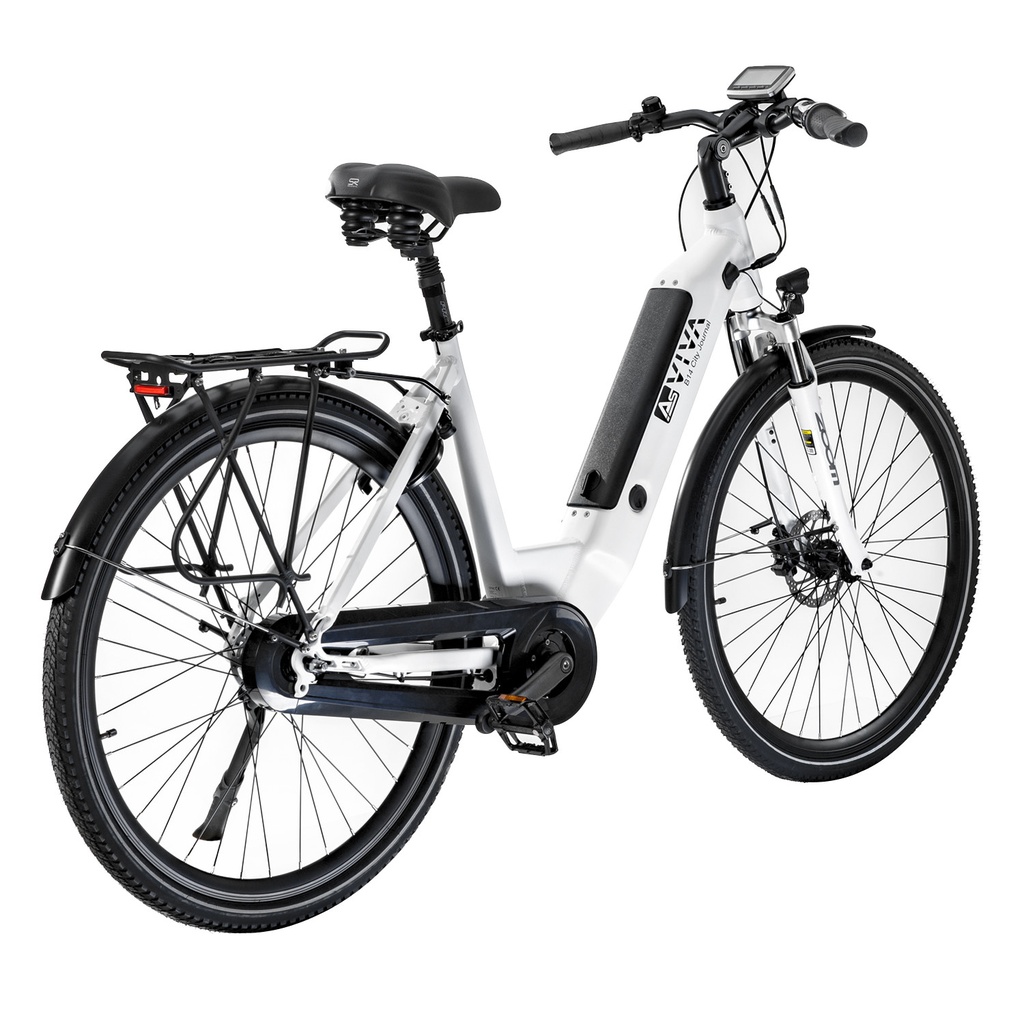 AsVIVA City E-Bike Stadtfalter B14 – Grau/Weiß – Ansicht 22