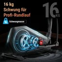 Schwungmasse des AsVIVA Crosstrainers C28 Runner für einen ruhigen und gleichmäßigen Bewegungsablauf
