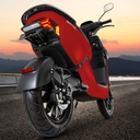 [EM1_RED] Elektro-Motorroller AsVIVA EM1 rot - Produktansicht