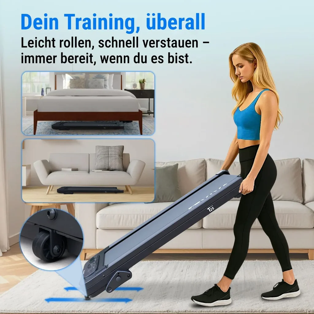 Walking Pad & Laufband Smart T25 – Platzsparend