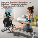 AsVIVA Rudergeraet RA20 in Schwarz mit integriertem Bluetooth-Pulsempfaenger AsVIVA Rudergeraet RA20 in Schwarz mit integriertem Bluetooth-Pulsempfaenger