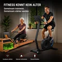 AsVIVA Ergometer Heimtrainer LED H12 Tiefeinsteiger – Ansicht 9