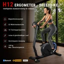 AsVIVA Ergometer Heimtrainer LED H12 Tiefeinsteiger