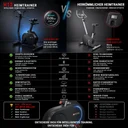 AsVIVA Ergometer Heimtrainer LED H12 Tiefeinsteiger – Ansicht 10